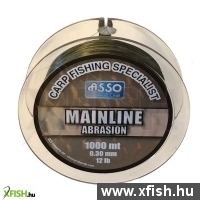 Asso Carp Mainline Abrasion Terepszínű Black Green Pontyozó Zsinór 1000M 0,30Cam.