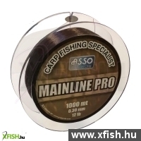 Asso Carp Mainline Pro Pontyozó Zsinór 1000M 0,30 Barna