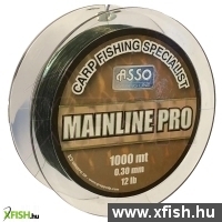 Asso Carp Mainline Pro Sötétzöld Pontyozó Zsinór 1000M 0,28 S.Zöld