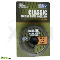 Asso Pro Sinking Braid Soft Fonott Horog Előkezsinór 20M 25Lbs