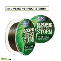 Asso Pe8X Perfect Storm fonott pergető zsinór 150M 0,04Mm 7,50Kg