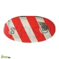 MIstrall Ospray Piros Ezüst Csíkos Körforgó Villantó 3-as 6g