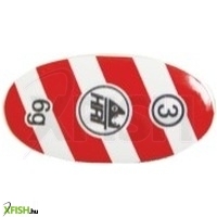 MIstrall Ospray Piros Ezüst Csíkos Mintás Körforgó Villantó 0-ás 2g