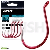 Bkk Red Octopus Beak Harcsázó Horog 8/0# 5 Db/Csomag