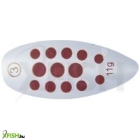 Mistrall Sorius Ezüst Bordó Pöttyös Körforgó Villantó 4-es 17g