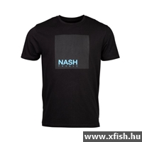 Nash Elasta Breathe T Shirt Black Fekete Horgász Póló M