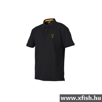 Fox collection Black / Orange polo shirt Fekete/narancssárga Póló - S