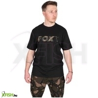 Fox Camo Logó Horgász Póló Fekete Xl