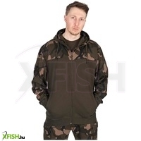 Fox Lw Khaki Camo Split Zip Hoody Horgász Pulóver Xxxl