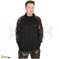Fox Lw Black Camo Qtr Zip Horgász Pulóver Xxxl