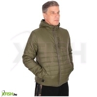 Fox Olive Quilted Jacket Horgász Kabát Xl