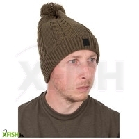 Fox Khaki Knitted Bobble Téli Sapka