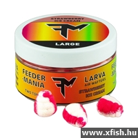 Feedermánia Larva Air Wafters Two Tone Lebegő Gumicsali L Strawberry Ice Cream Eper Fagyi 37 g