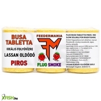Feedermánia Fluo Smoke Busa Tabletta Lassan Oldódó Piros 230g
