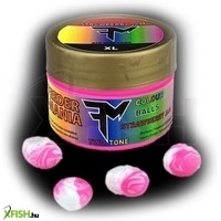 Feedermánia Colour Balls Two Tone Plasztik csali Strawberry Jam Xl 6 db/doboz