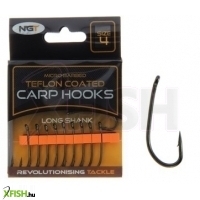 Ngt Teflon Hooks Long Shank horog Pontyozó Teflon Horog 6 10db/csomag