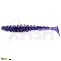 Fishup U-Shad Gumihal Dark Violet Peacock Silver 6.4cm 9db/csomag