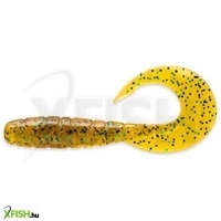 Fishup Mighty Grub Twister Caramel Green Black 11.4cm 4db/csomag
