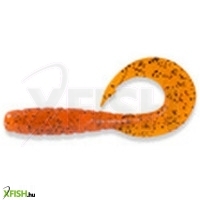 Fishup Mighty Grub Twister Orange Pumpkin Black 8.9cm 7db/csomag