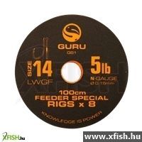 Guru Feeder Special Előkötött Feeder Horog 100Cm 16Hook 4 Lb X8