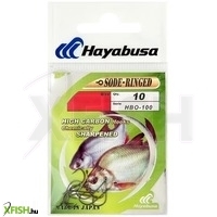 Hayabusa Hb100 Sode Ringed Black Nickel Keszegező Horog 6-os 10db/csomag