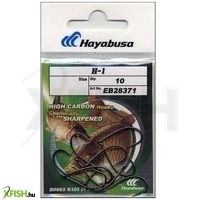 Hayabusa Black Nickel Pontyozó Horog Szürke 6-os 10db/csomag