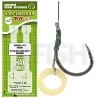 Haldorádó SpéciMethod Rig13 Braid Banded Horogelőke Barbless 0,10 mm 12-es Horog