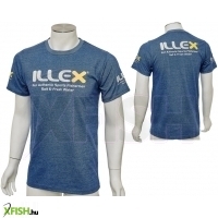 Illex Short Sleeved Navy Blue Kék Színű Horgász Póló XXL-es