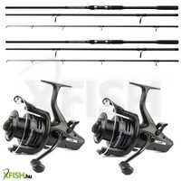 Nevis Nyeletőfékes Dupla Pontyozó Horgász Szett Orsóval