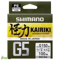 Shimano Line Kairiki G5 Fonott Zsinór Narancssárga 100m 0,15mm 5,5Kg