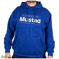 Mustad Blue Brand Cotton Hoodie Horgász Pulóver Kék Xxl