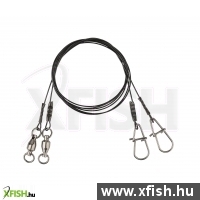 Savage Gear Black7 Drótelőke 50Cm 0.60Mm 25Kg Ball Bearing Swivel/Neddle