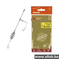 Life-Orange Carp Rig ''In-Line'', (1 Hook, For Boilies, #4), 71Gram Bojlis Szerelék