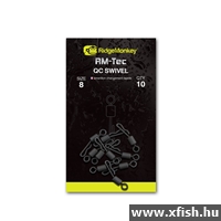 Ridgemonkey Rm-Tec Quick Change Swivel Size8 Gyorskapcsos Forgó 10Db