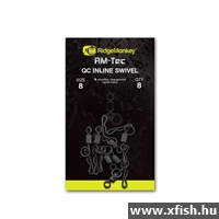 Ridgemonkey Rm-Tec Quick Change Inline Swivel Size8 Gyorskapcsos Forgó 8Db