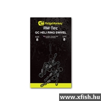 Ridgemonkey Rm-Tec Quick Change Heli Ring Swivel Size8 Gyorskapcsos Forgó 8Db
