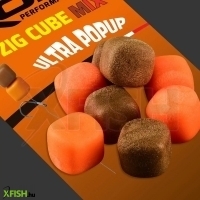 Rok Fishing Zig Cube Mix Ultra Pop-Up Gumicsali Sweet Corn Barna-Narancssárga 12 mm 16 db/csomag