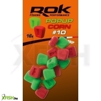 Rok Fishing Pop-Up Corn Ultra Pop-Up Gumicsali Natúr Piros-Zöld 10 mm 16 db/csomag