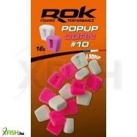 Rok Fishing Pop-Up Corn Ultra Pop-Up Gumicsali Natúr Pink-Fehér 10 mm 16 db/csomag