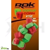 Rok Fishing Pop-Up Corn Ultra Pop-Up Gumicsali Natúr Piros-Zöld 12 mm 16 db/csomag