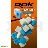Rok Fishing Pop-Up Corn Ultra Pop-Up Gumicsali Natúr Kék-Fehér 12 mm 16 db/csomag