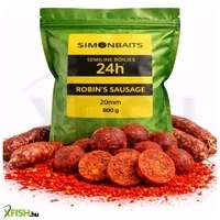 Simon Baits Semiline Oldódó Bojli 24H Robins Sausage Kolbász - Robin Red 20 mm 800 g