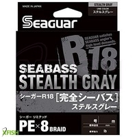 Seaguar R18 Kanzen Seabass Fonott Zsinór Szürke 150m 0.165mm 8.60Kg
