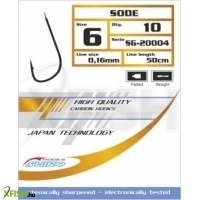 Mistrall Shiro Sode Gold Arany Előkötött Horog 50cm 0,14mm 12-es 10db/csomag