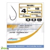 Mistrall Masu Arany Előkötött Horog 50cm 0,14mm 10-es 10db/csomag