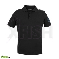 Shimano Apparel Polo Galléros Póló Fekete M