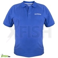 Shimano Wear Galléros Horgász Póló Kék L