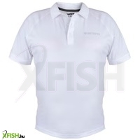 Shimano Short Sleeve Horgász Póló Fehér M