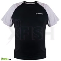 Shimano Short Sleeve Horgász Póló Fekete M