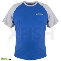 Shimano Shm Short Sleeve T Shirt Horgász Póló Kék L